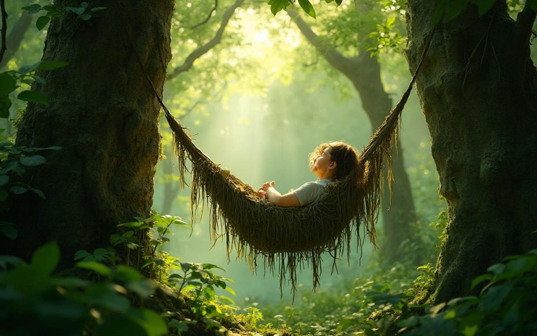 Dormir dans les arbres : découvrez le confort unique des hamacs suspendus en forêt pour une nuit magique