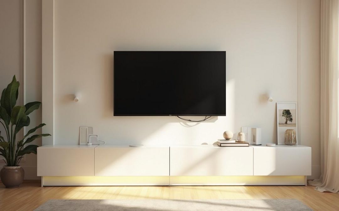 Comment fixer sa TV au mur et dissimuler les câbles : astuces et solutions pratiques