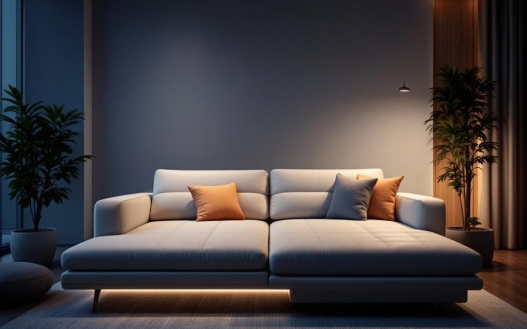 Canapé convertible confort et style : Convertible Center meubles salon