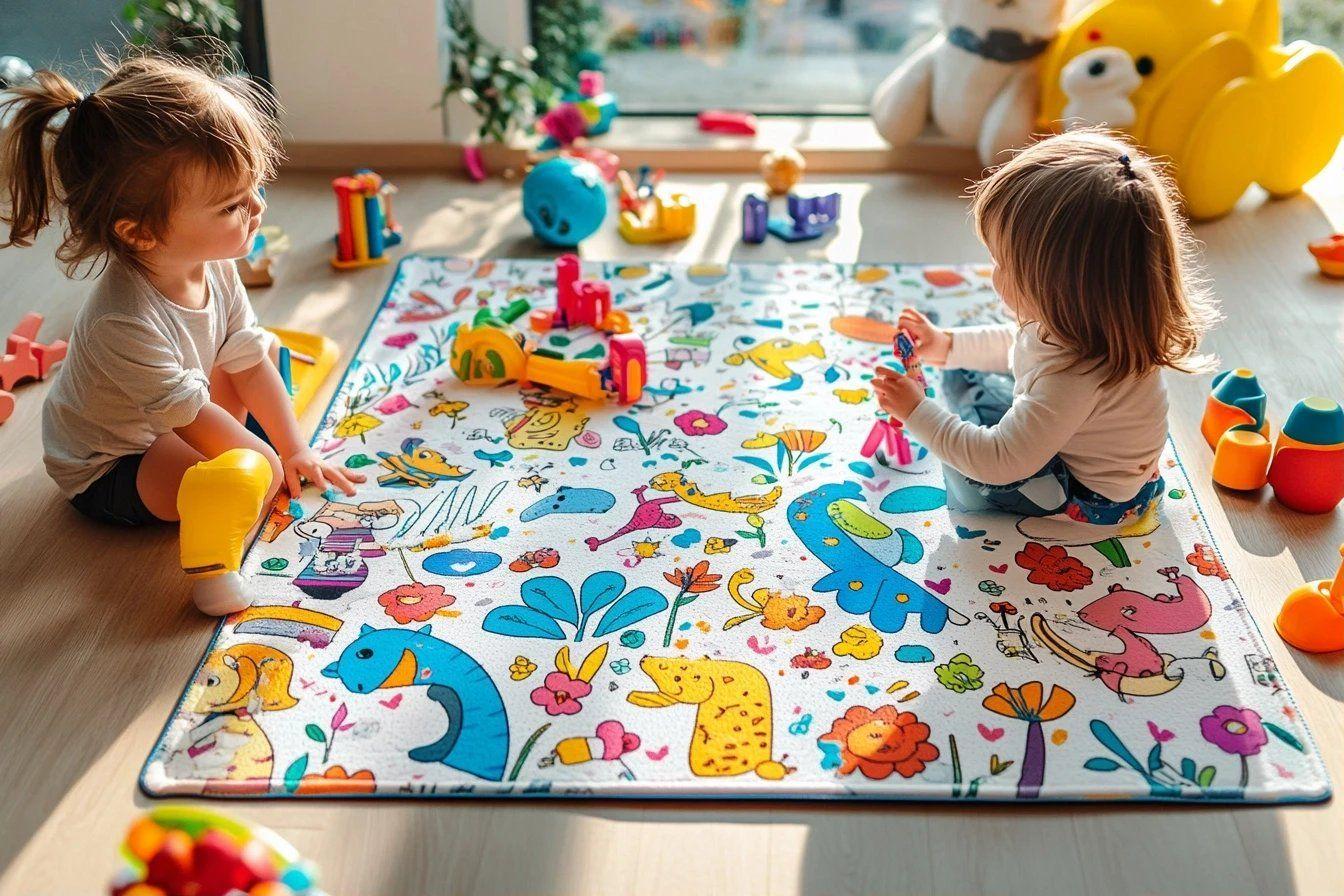 tapis coloriage lavable