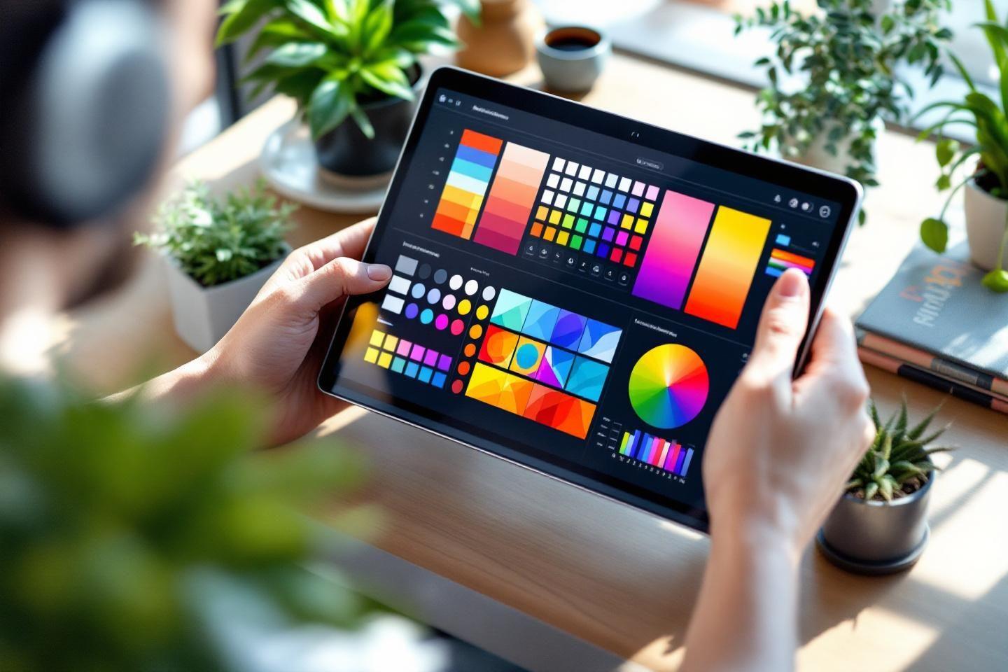 test colorimétrie en ligne photo