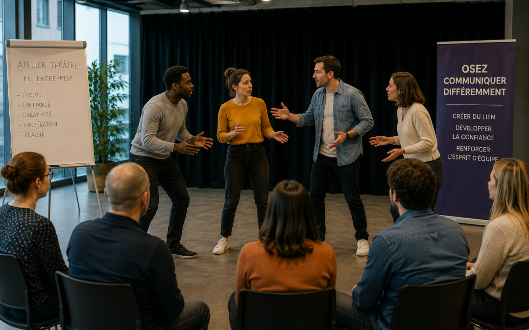 Atelier théâtre en entreprise : un levier inattendu pour la cohésion d’équipe